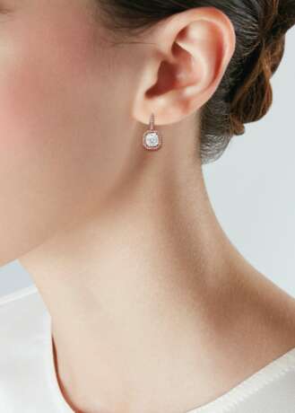 DIAMOND AND COLORED DIAMOND EARRINGS - Foto 3