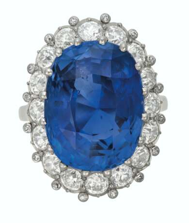 SEAMAN SCHEPPS SAPPHIRE AND DIAMOND RING - photo 1