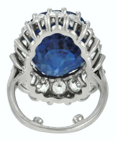 SEAMAN SCHEPPS SAPPHIRE AND DIAMOND RING - photo 3