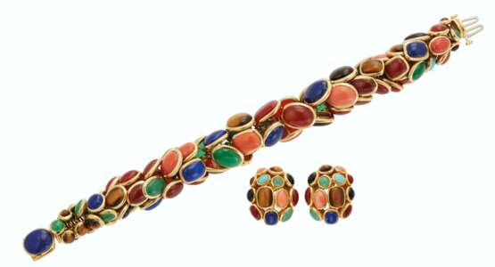 SEAMAN SCHEPPS SET OF MULTI-GEM JEWELRY - фото 1