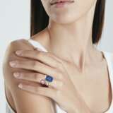 COLORED SAPPHIRE, SAPPHIRE AND DIAMOND RING - photo 4