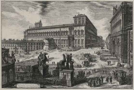 Giovanni Battista Piranesi, Veduta del Palazzo fabbricato sul Quirinale ... - Veduta della Piazza di Monte Cavallo - photo 1