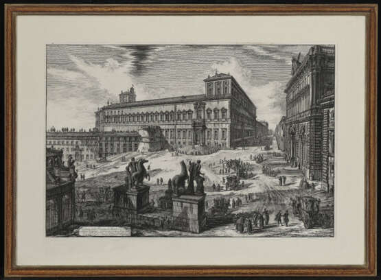 Giovanni Battista Piranesi, Veduta del Palazzo fabbricato sul Quirinale ... - Veduta della Piazza di Monte Cavallo - фото 3