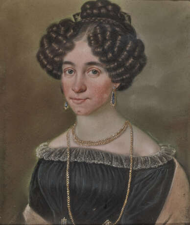 Süddeutsch um 1838 , Herren- und Damenbildnis - Foto 1