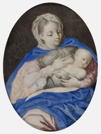 Süddeutsch 17./18. Jahrhundert , Maria mit dem Kind (Maria lactans). - photo 1