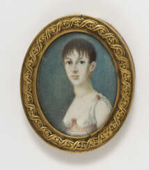 Deutsch um 1810 , Bildnis einer jungen Dame 