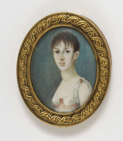 Deutsch um 1810 , Bildnis einer jungen Dame - photo 1