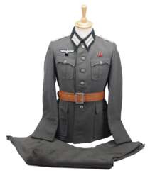 Wehrmacht: Uniformensemble eines Leutnant der Infanterie.