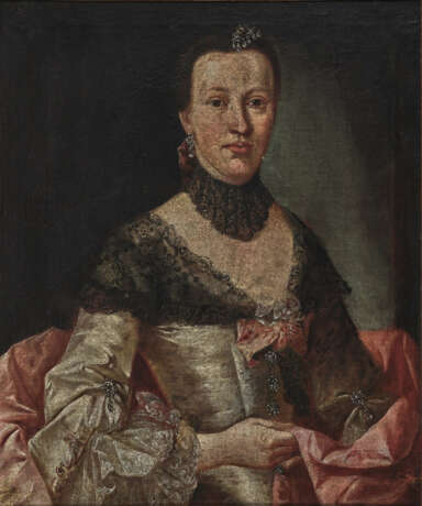 Süddeutsch Mitte 18. Jahrhundert , Damen- und Herrenporträt - Foto 1