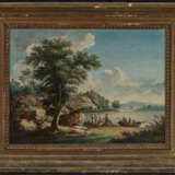 Italien 18. Jahrhundert , Uferlandschaft mit Figurenstaffage - фото 3