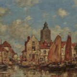 Jacobus Hendricus Maris, Boote in niederländischer Stadt - Foto 1