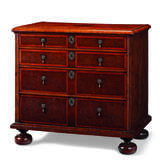 A WILLIAM AND MARY YEW, BURR YEW AND FRUITWOOD CHEST-OF-DRAWERS - фото 1