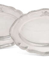 A PAIR OF GEORGE III IRISH SILVER MEAT-DISHES