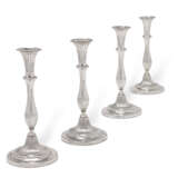 Law, Thomas. A SET OF FOUR GEORGE III CANDLESTICKS - photo 1