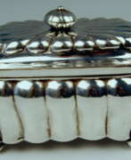 Бидермейер. German Silver Biedermeier Sugar Box by G.F. Steusloff, circa 1853