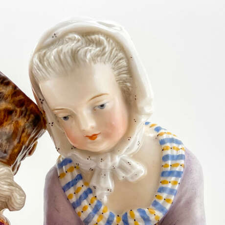 Дровосек и девушка Usine de porcelaine Sitzendorf Porcelaine Allemagne 1884 - photo 5