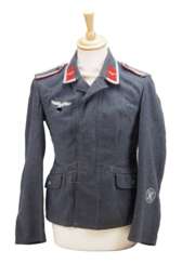 Luftwaffe: Uniformjacke eines Fernsprech-Unteroffiziers der Flak-Artillerie.