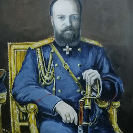 Портрет Александра lll Canvas Oil paint Realism Portrait Russia 2019 - photo 1
