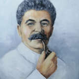Сталин Hartfaserplatte Ölfarbe Realismus Porträt Russland 2018 - Foto 1