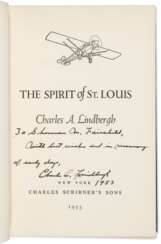 The Spirit of St. Louis, inscribed to Sherman Fairchild