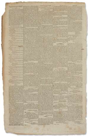 An early newspaper printing of "The Star Spangled Banner." - Foto 1
