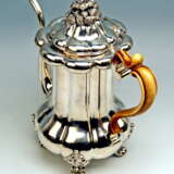 Silver Austrian Coffee Pot „Silber 13 Lot österreichische Kaffeekanne Vintage Wien Karl Paltscho, 1853“, Silber, Handarbeit, Biedermeier, Kaisertum Österreich (1804-1867), 1853 - Foto 2