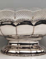 Silver 800 Flower Bowl Jardiniere Vienna Diana Head Mark, circa 1900 Silver 800 Flower Bowl Jardiniere Vienna Diana Head Mark, circa 1900