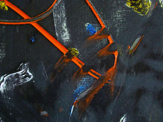 Painting “Black Sad”, Canvas on the subframe, Oil paint, Abstract Expressionist, Everyday life, Russia, 2021 - photo 2