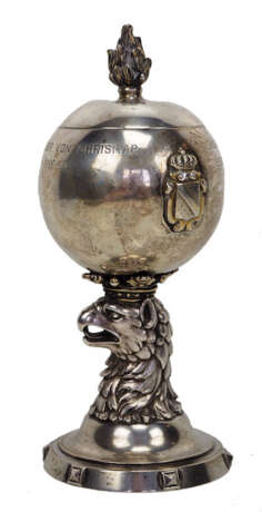 Baden: Pokal des Offiziers Corps des 1. Badischen Leib Grenadier Regiment dem Major von Chrismar. - фото 2