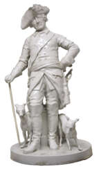Schadow, VolkstedTiefe: Friedrich der Große - Monumentale Porzellanfigur.