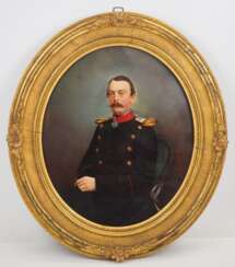 Württemberg: Gemälde eines Hauptmann des Infanterie-Regiment Nr. 18 mit Pour le mérite.