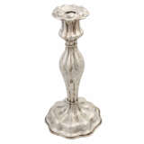 Wohl DEUTSCHLAND 1-flammiger Kerzenhalter, Silber, 19. Jahrhundert - Foto 1