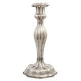Wohl DEUTSCHLAND 1-flammiger Kerzenhalter, Silber, 19. Jahrhundert - Foto 2