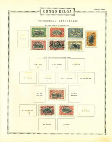 BELGIAN COLONIES 1886/1934 - Foto 11