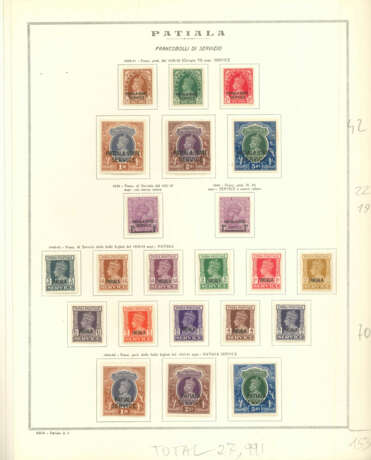 INDIA CONVENTION STATES 1885/1944 - Foto 24