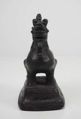 China: Bronze Löwe. - photo 2