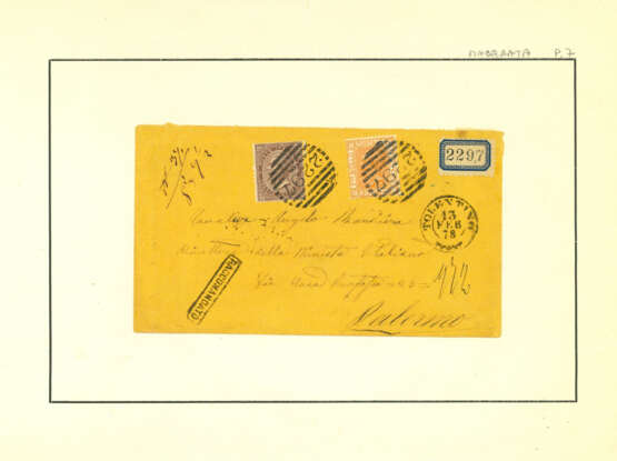 REGNO D'ITALIA - STORIA POSTALE 1866/1880 - Foto 3