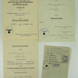 Urkundengruppe eines Gefreiten der 3./ Artillerie-Regiment 269 / 198. - фото 1