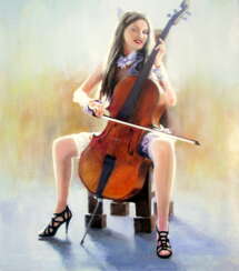 Girl and cello