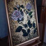 Painting “White roses on gold”, Canvas, Acrylic paint, не определен, не определен, Russia, 2021 - photo 4
