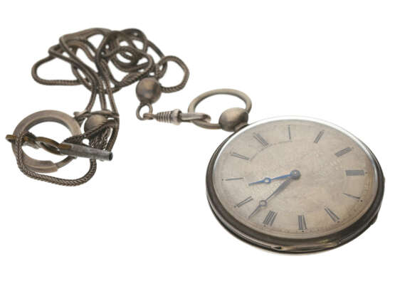 Taschenuhr: feine Genfer Lepine mit dazugehöriger Uhrenkette, Piguet & Meylan, um 1840 - Foto 1