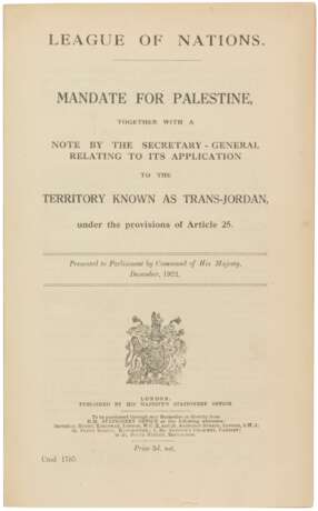 Palestine – The Establishment of the British Mandate - Foto 1