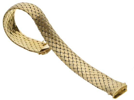 Armband: breites, schweres vintage Goldschmiedearmband - фото 1
