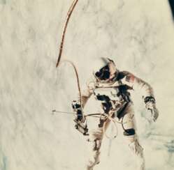 First US spacewalk; Ed White’s EVA over the cloud-covered Pacific Ocean, June 3, 1965