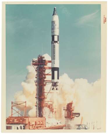 NASA. Launch of the Titan Rocket: 2 photographs of Gemini V as it lifts off from Cape Kennedy, Florida, 21 August, 1965 - фото 5