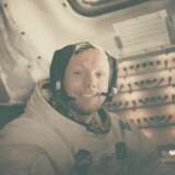 NASA. Portrait of Neil Armstrong back in the LM after the historic moonwalk, July 16-24, 1969 - photo 1