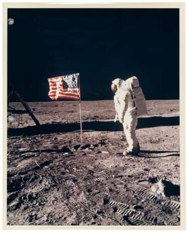 NASA. Buzz Aldrin and the American flag on the Sea of Tranquillity, July 16-24, 1969 - photo 2