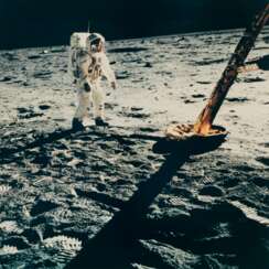 Buzz Aldrin walking on the Moon, July 16-24, 1969