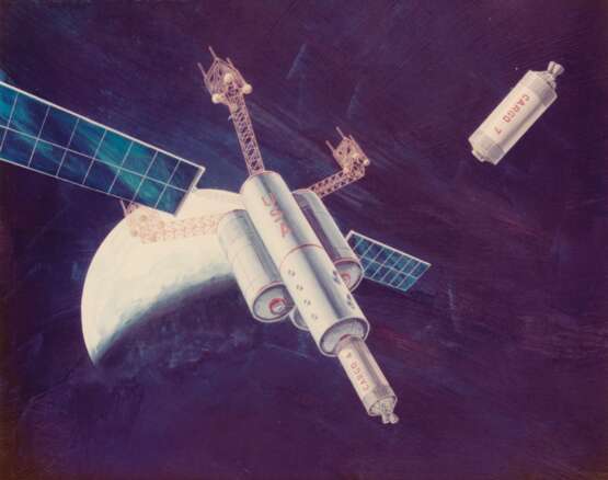 NASA. Three artist's concepts of solar satellites for future NASA missions, June, 1976 - фото 7