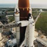 NASA. Liftoff: a group of nine pre-launch and launch photographs of Space Shuttles "Atlantis"; "Columbia"; "Discovery"; and "Endeavour", Cape Canaveral, Florida, May 4, 1989-March 13, 1992 - photo 18
